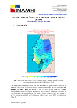 bolet&iacute;n climatol&oacute;gico decadal de la cuenca del r&iacute;o guayas