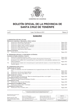 Bolet&iacute;n 019/2015, de fecha 9/2/2015