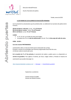 Reuni&oacute;n con los padres 2&ordm; trimestre - Maristas