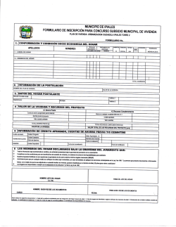 Descarga Formulario de Inscripci&oacute;n par a Concurso
