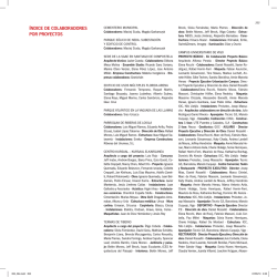 &iacute;nDICE DE COlAbOrADOrES POr PrOyECtOS