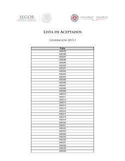Lista de Aceptados