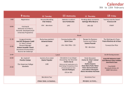 Calendar - St. Peter`s School