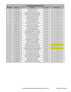 REINSCRIPCIONES 2015/2015 - CECyTEM Plantel Chimalhuac&aacute;n