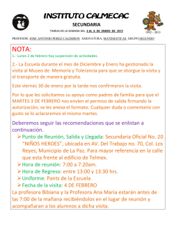 secundaria - instituto calmecac