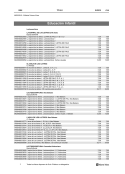 Educaci&oacute;n Infantil