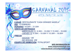 LUGAR: RESTAURANTE &ldquo;CASA GRANDE NADELA&rdquo; D&Iacute;A