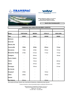ITINERARIO WALLENIUS WILHELMSEN