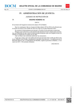 IV. ADMINISTRACI&Oacute;N DE JUSTICIA - Sede Electr&oacute;nica del Boletin