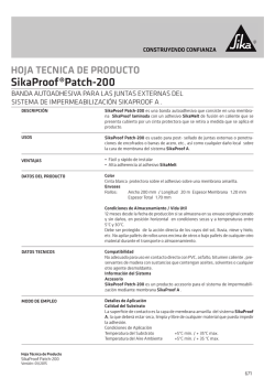 SikaProof&reg;Patch-200