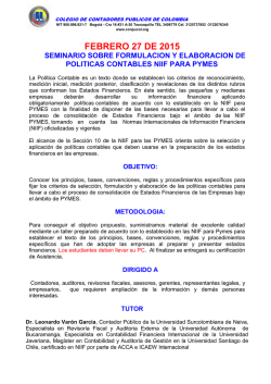 para ver el brochure - CONPUCOL Colegio de Contadores P&uacute;blicos