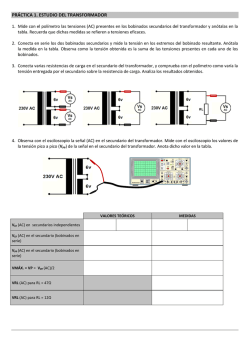PR&Aacute;CTICA N&ordm; 3. Rectificadores+Filtros