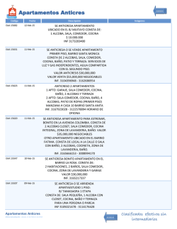 Apartamentos Anticres