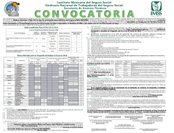 convocatoria imss-oport 2009 - Instituto Mexicano del Seguro Social