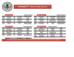 Jornada 17 Viernes 02.13.15 - Liga de Futbol Latinos Unidos