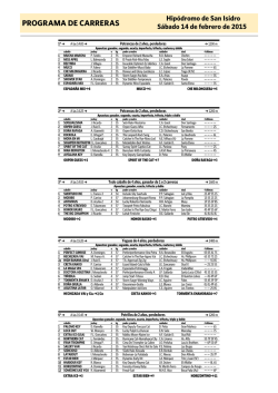 PROGRAMA DE CARRERAS