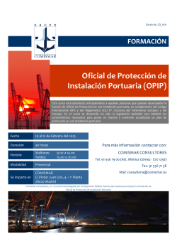 Curso OPIP Madrid Febero 2015