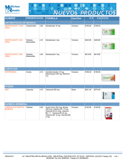 NOMBRE EspcDes P.P P.N FOTO ANTIBIOTICOS DE MEXICO