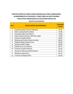 contrataci&oacute;n de consultores individuales para formadores