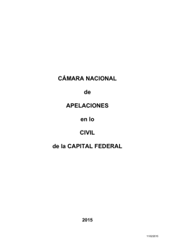 C&aacute;mara Nacional de Apelaciones en lo Civil de la Capital Federal