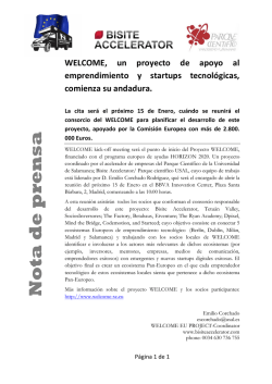 un proyecto de apoyo al emprendimiento y startups tecnol&oacute;gicas