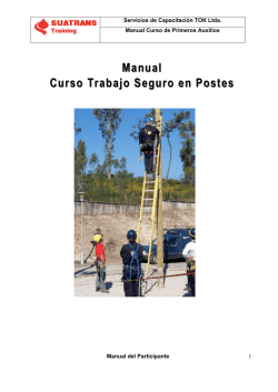 Manual Curso Trabajo Seguro en Postes Trabajo Seguro en Postes