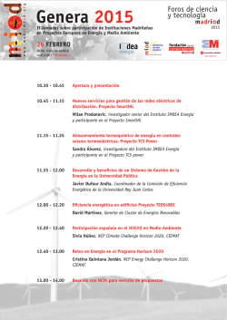 II Jornada sobre participaci&oacute;n de Instituciones Madrile&ntilde;as