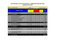 FutsalPlanet - Liga de Futsal de Guatemala