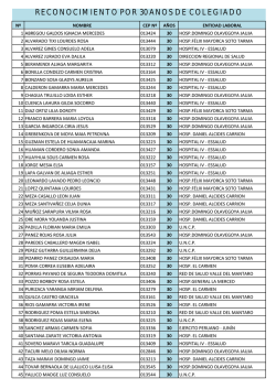 30 a&ntilde;os 2014 (Autoguardado) - CEP :: Consejo Regional IV