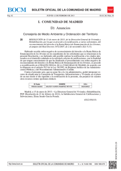 D) Anuncios - Sede Electr&oacute;nica del Boletin Oficial de la Comunidad
