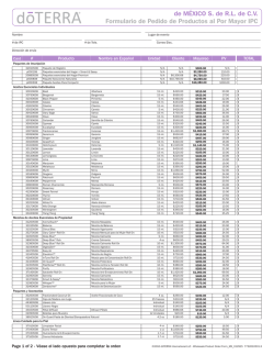 Lista de Precios M&eacute;xico