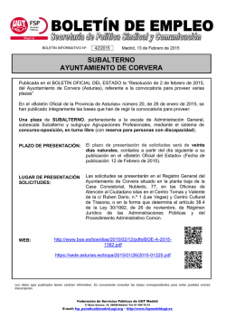 SUBALTERNO AYUNTAMIENTO DE CORVERA