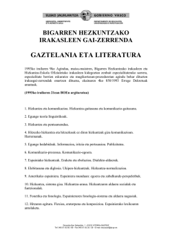 BIGARREN HEZKUNTZAKO IRAKASLEEN GAI
