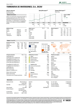 TORRENOVA DE INVERSIONES, S.A., SICAV