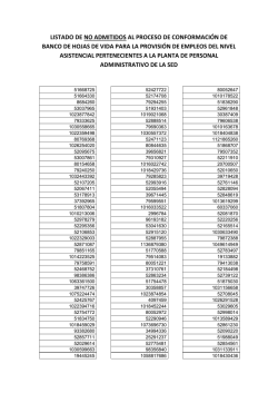 Listado de ciudadanos no admitidos