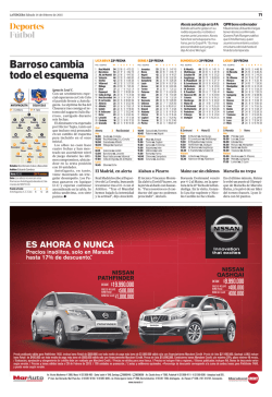 Barroso cambia todo el esquema