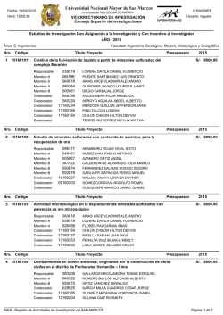 Facultad de Ingenier&iacute;a Geol&oacute;gica, Minera, Metal&uacute;rgica y Geogr&aacute;fica