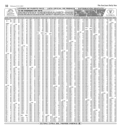 Lotto - The San Juan Daily Star