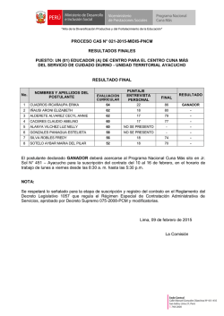 INFORME N&ordm;0171-2009