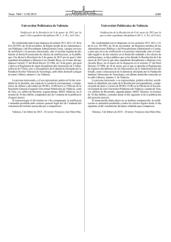 Notificaci&oacute; de la Resoluci&oacute; de 8 de gener de 2015 per la qual s`obri