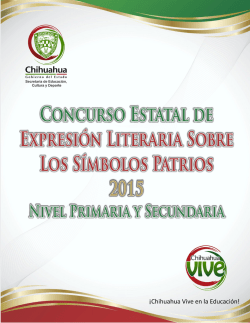 CONCURSO ESTATAL SIMBOLOS PATRIOS 2015