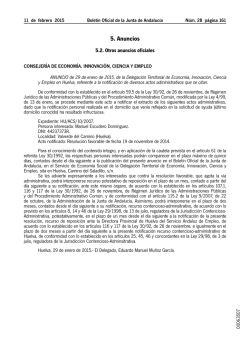 5. Anuncios - Junta de Andaluc&iacute;a