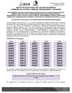 XX - Instituto Electoral del Estado de M&eacute;xico