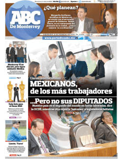 MEXICANOS, - Peri&oacute;dico ABC de Monterrey