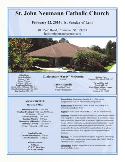 StJohnNeumann 2-22-15 - St. John Neumann Catholic Church