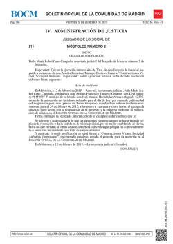 IV. ADMINISTRACI&Oacute;N DE JUSTICIA - Sede Electr&oacute;nica del Boletin