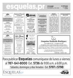 Para publicar Esquelascomun&iacute;quese de lunes a