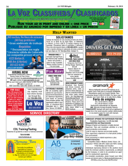 la voz classifieds/clasificados la voz classifieds