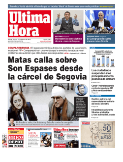 Matas calla sobre Son Espases desde la c&aacute;rcel de