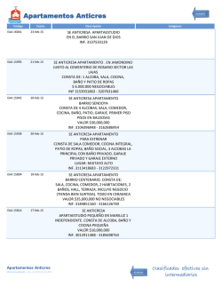 Apartamentos Anticres